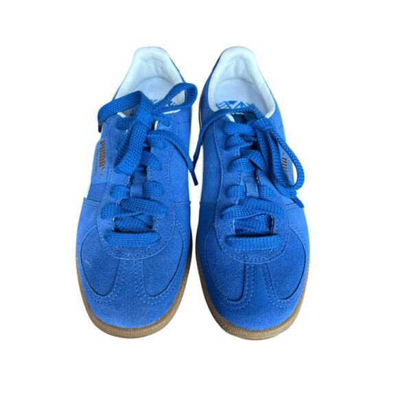 Puma Women's Cobalt Blue Palermo Gum Sole Lace Up Sneakers - 6 - Picture 5 of 12
